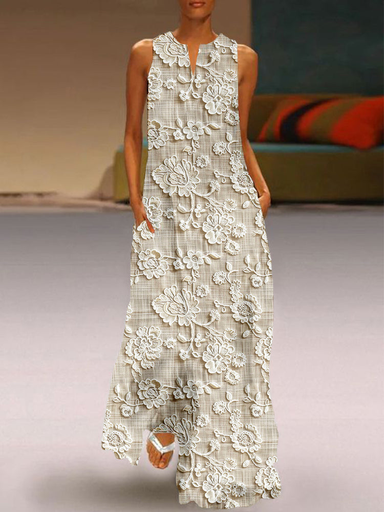 Alouette™ - Printed Lace Dress