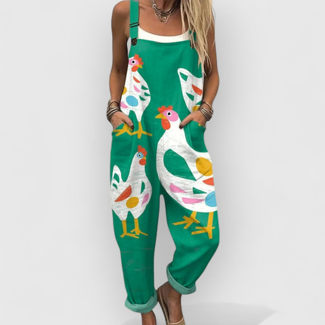 Bettina - Vintage Floral Jumpsuit