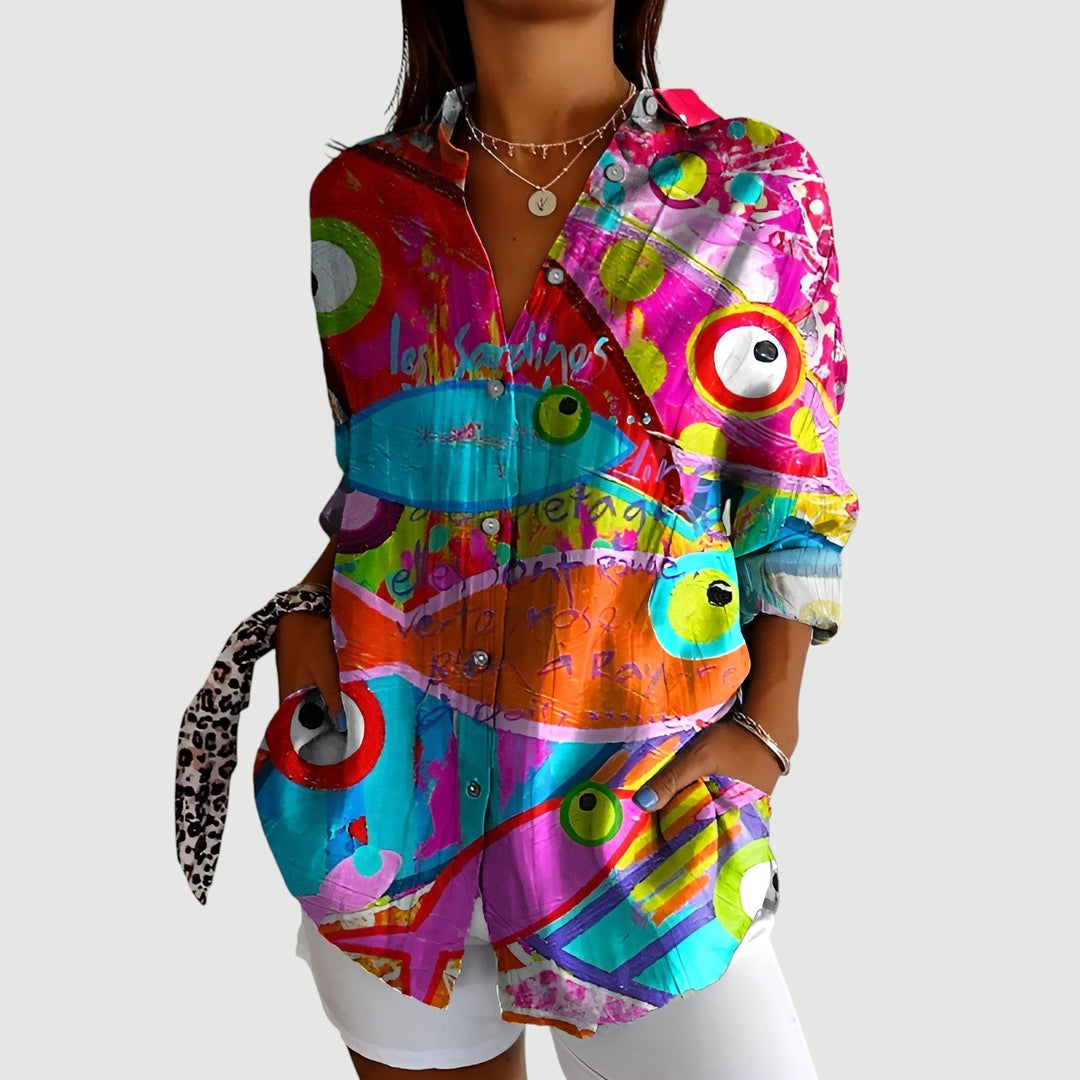 Karla™ | Blouse with Colorful Design