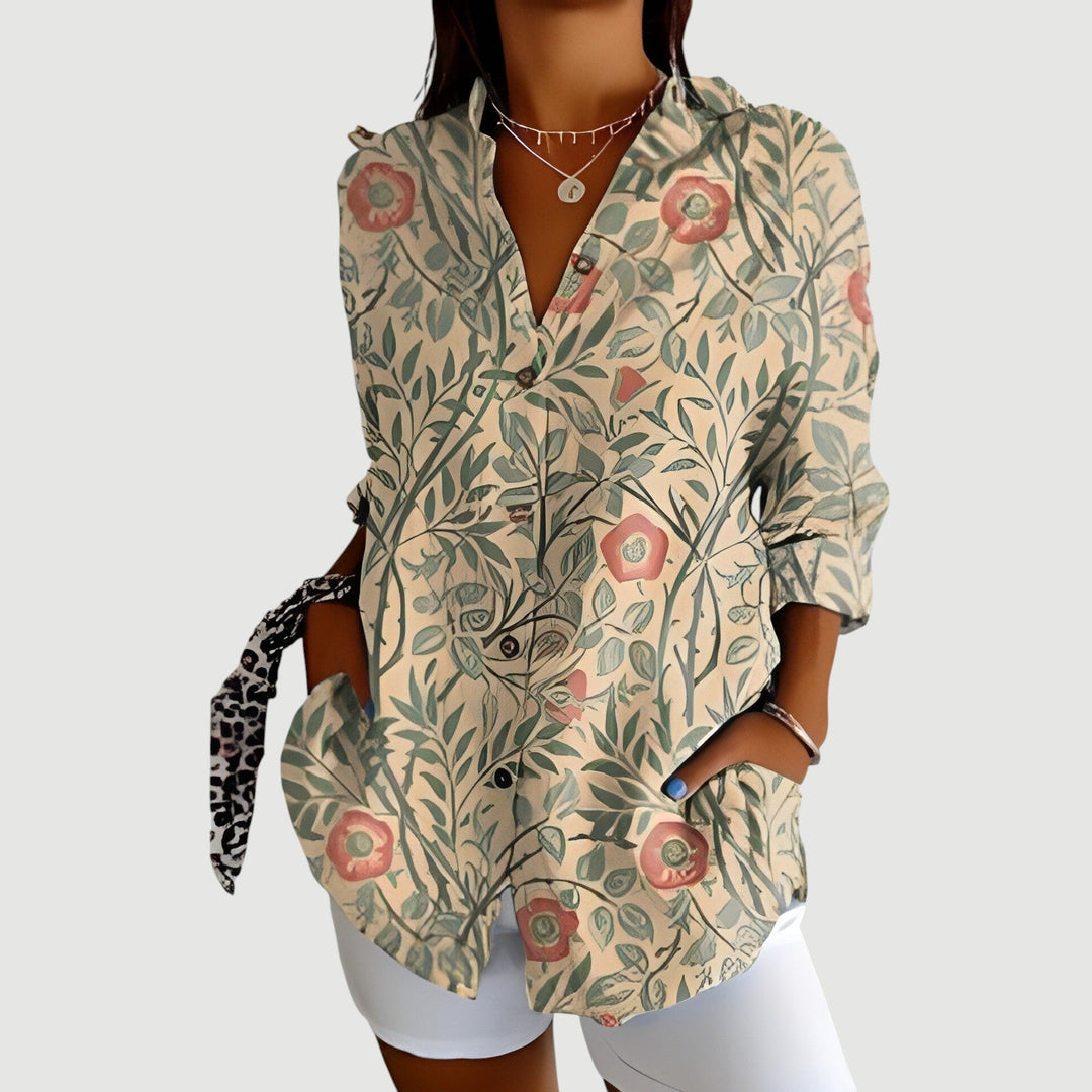 Nora™ | Blouse with Colorful Design