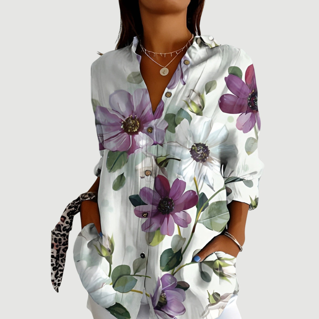 Silje™ | Blouse with Colorful Design