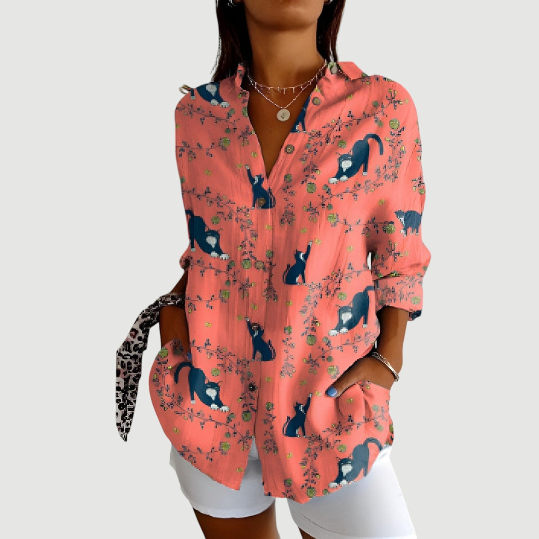 Freda™ | Blouse with Colorful Design