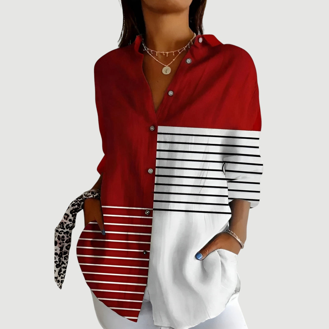 Fenja™ | Blouse with Colorful Design