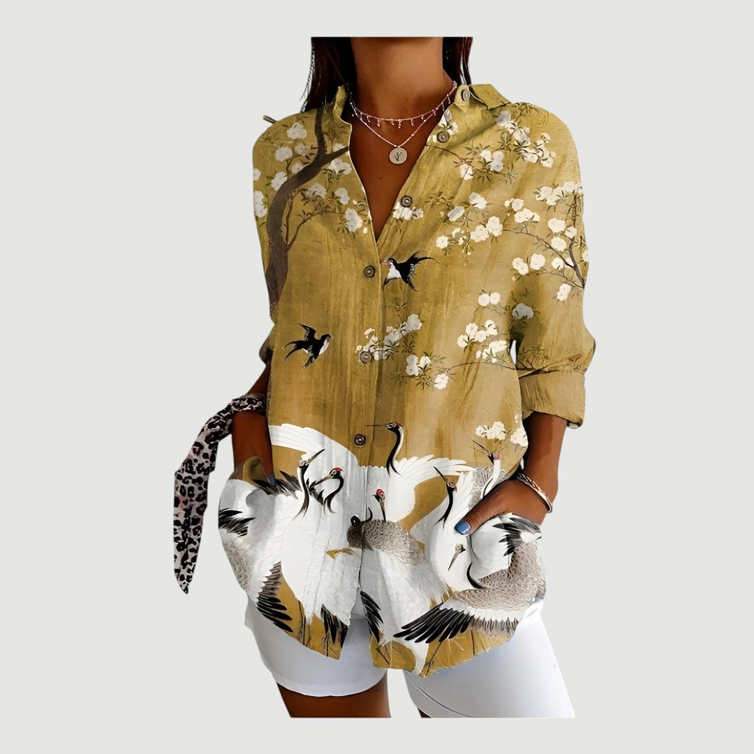 Thyra™ | Blouse with Colorful Design