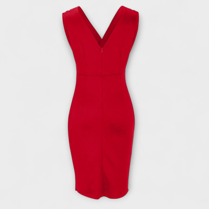 Giada™ | Dress with V-Neck and Slit