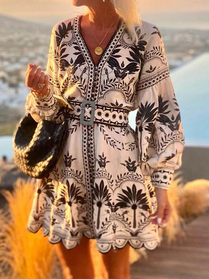 Maya | Loose Dress with Luxury Print