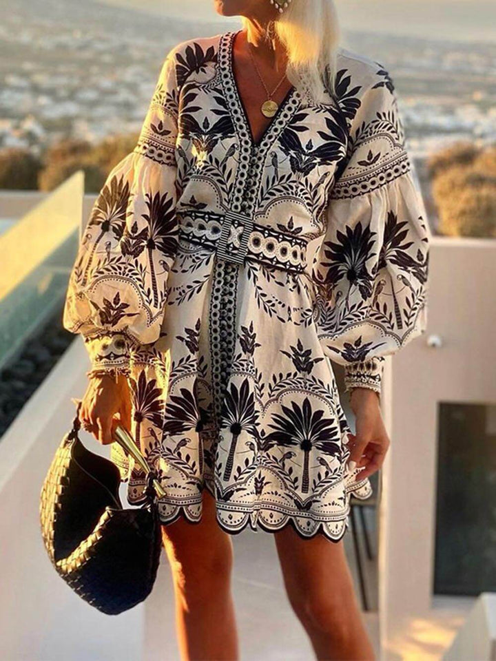 Maya | Loose Dress with Luxury Print
