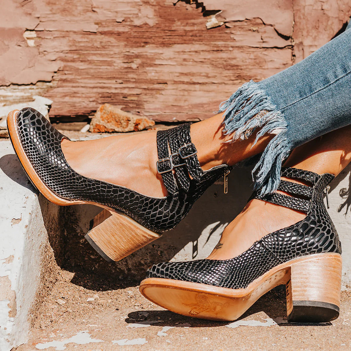 Eliska™ | Elegant Leather Heels