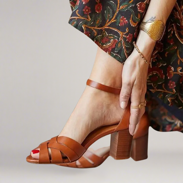 Lily | Open wedge artisan sandal