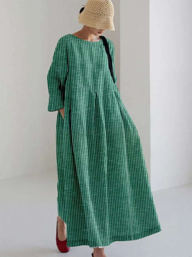 OLIVIA™ | Vintage Dress with Locker Stripes