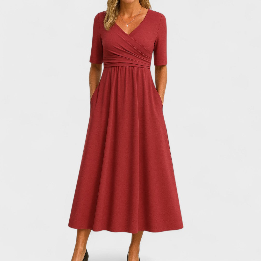 Joanna – Elegant Midi Dress for Every Occasion