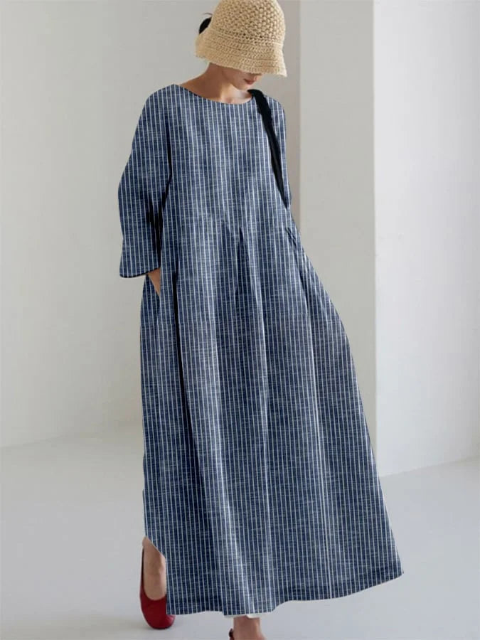 OLIVIA™ | Vintage Dress with Locker Stripes