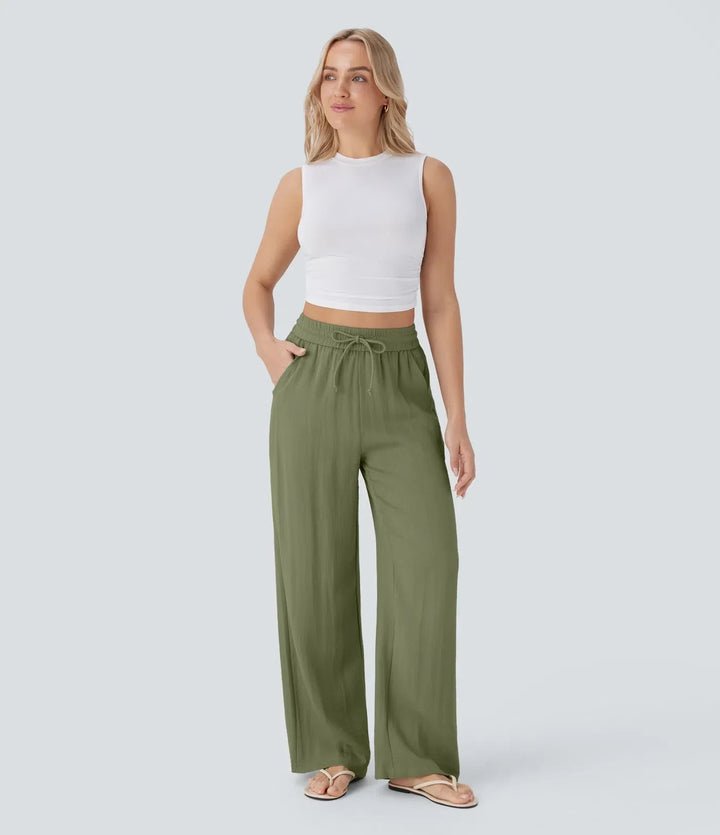 ZAFEIRIA | Elegant Linen Pants