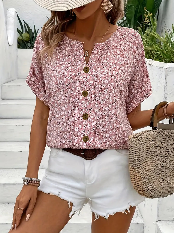 Verna | Chic blouse with floral print