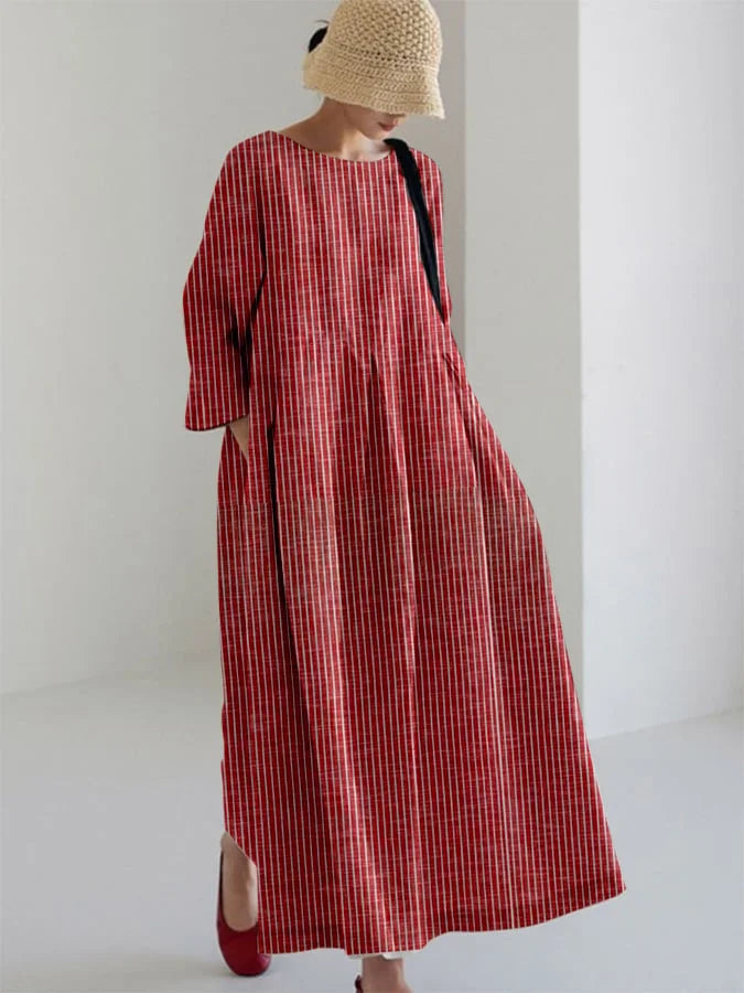 OLIVIA™ | Vintage Dress with Locker Stripes