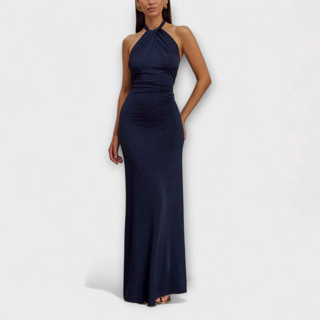 Laguna™ | Maxi Slinky Dress with Halter Neck