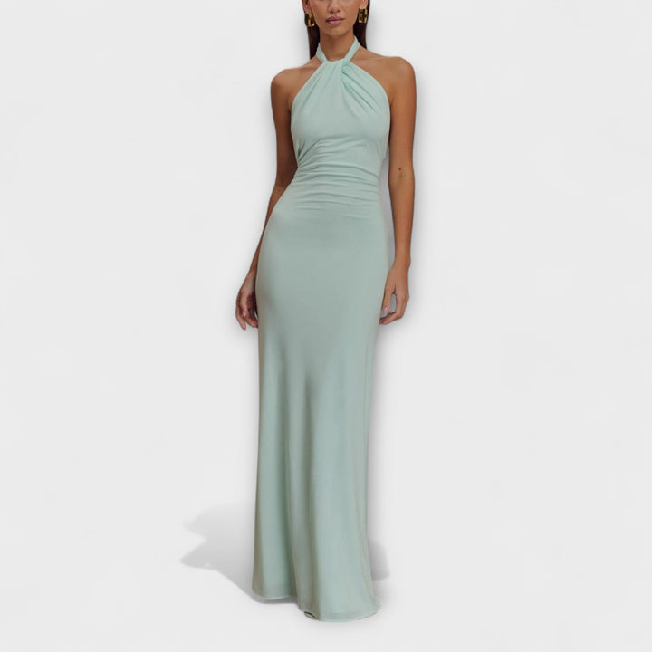 Laguna™ | Maxi Slinky Dress with Halter Neck