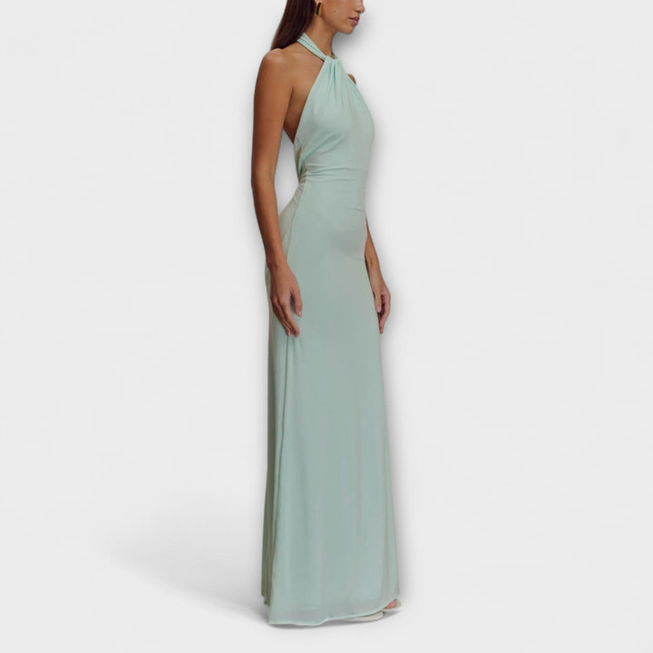 Laguna™ | Maxi Slinky Dress with Halter Neck