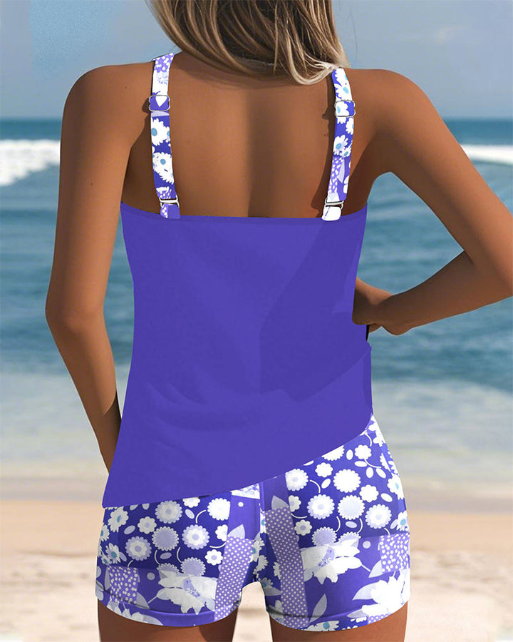 SABRINA | Comfortable Fit Two-Piece Swimsuit with Floral Beach Style