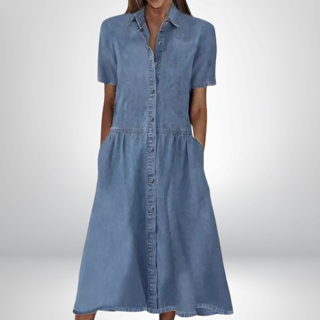 Sofia® | Elegant Denim Dress