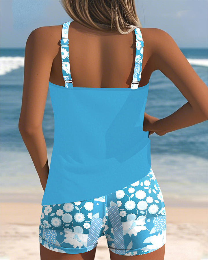 SABRINA | Comfortable Fit Two-Piece Swimsuit with Floral Beach Style