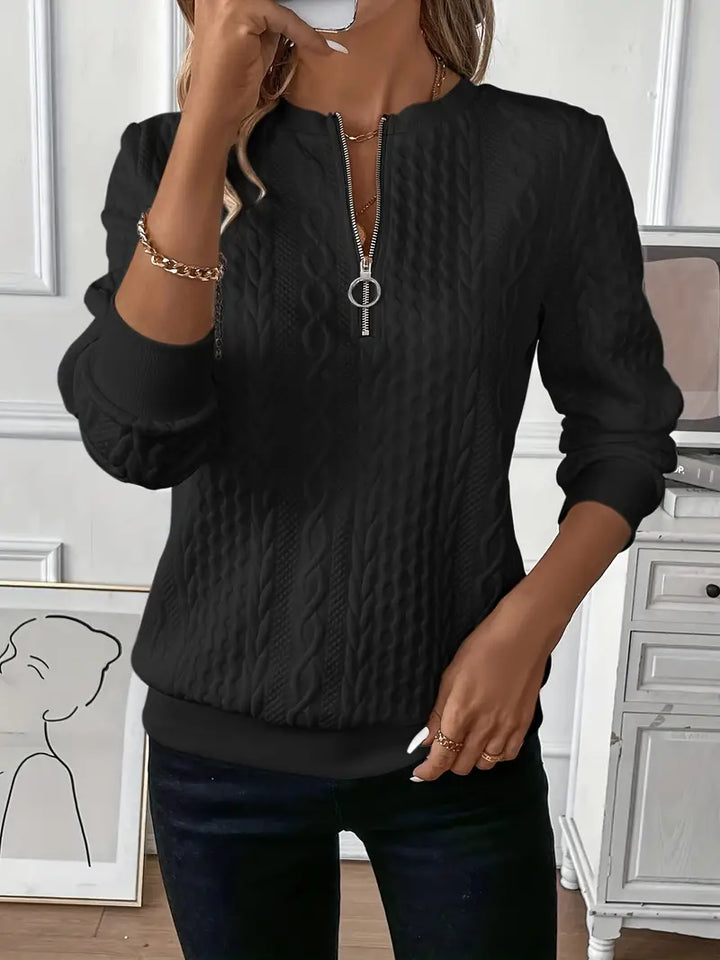 Melanie | Trendy sweater with cable knit