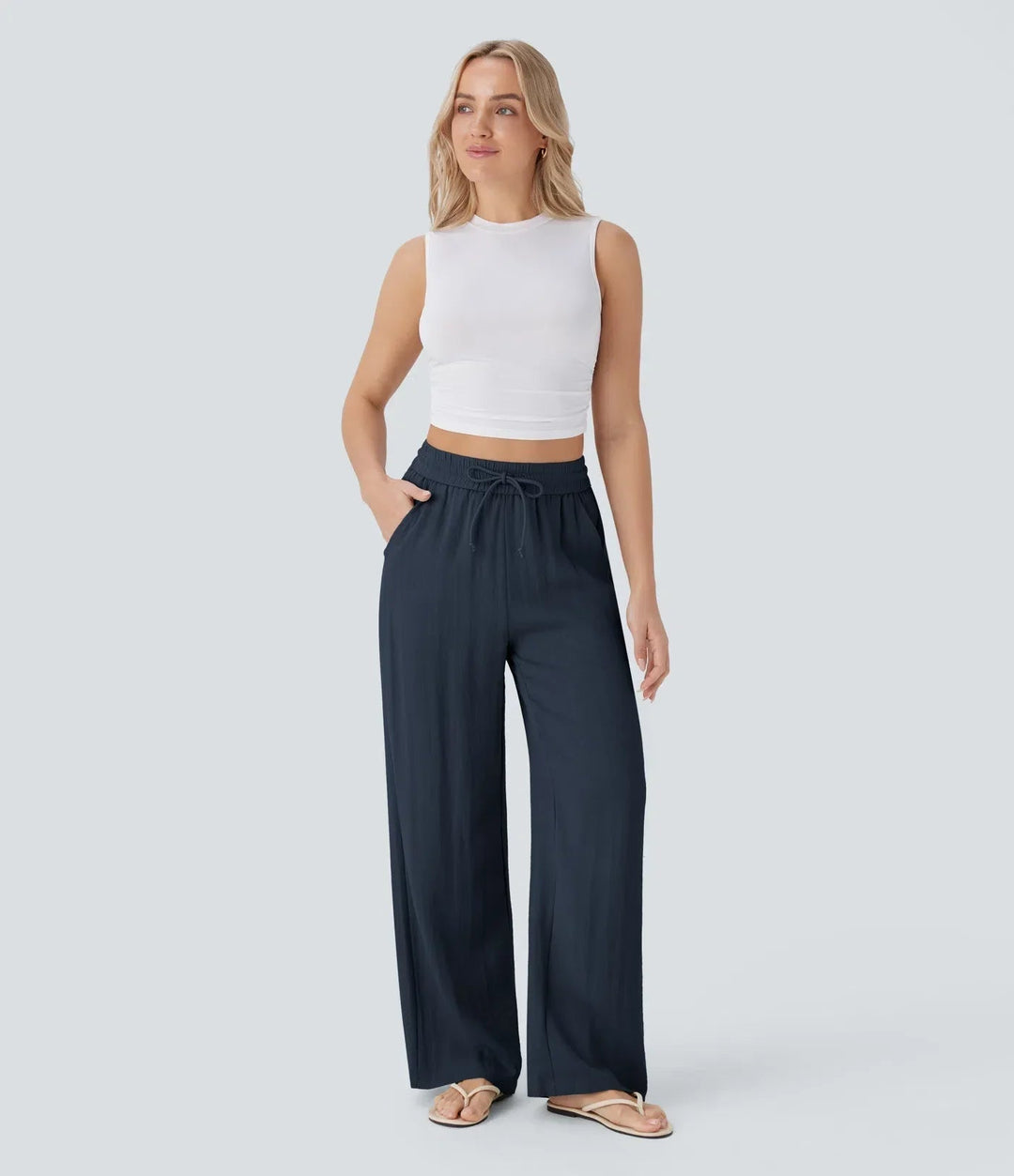 ZAFEIRIA | Elegant Linen Pants