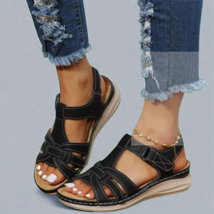 Queniva | Handcrafted Orthopaedic Comfort Sandals from Vintage Leather