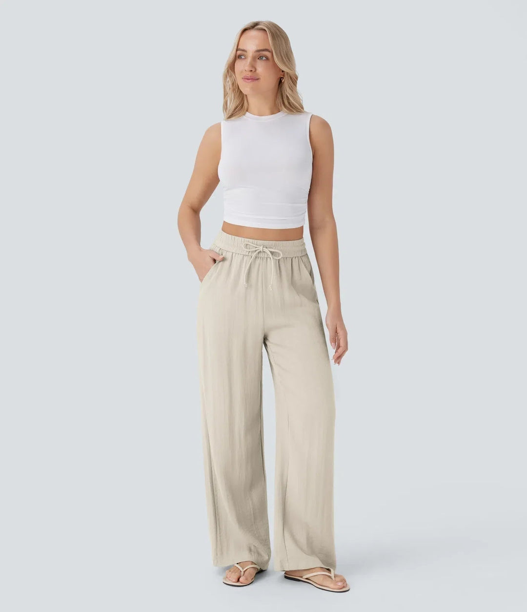 ZAFEIRIA | Elegant Linen Pants