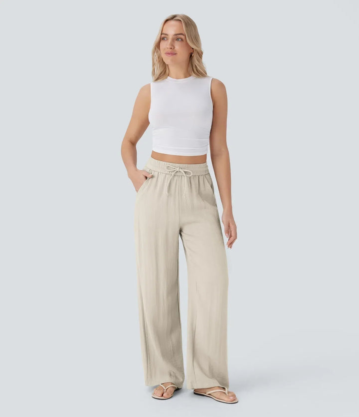 ZAFEIRIA | Elegant Linen Pants