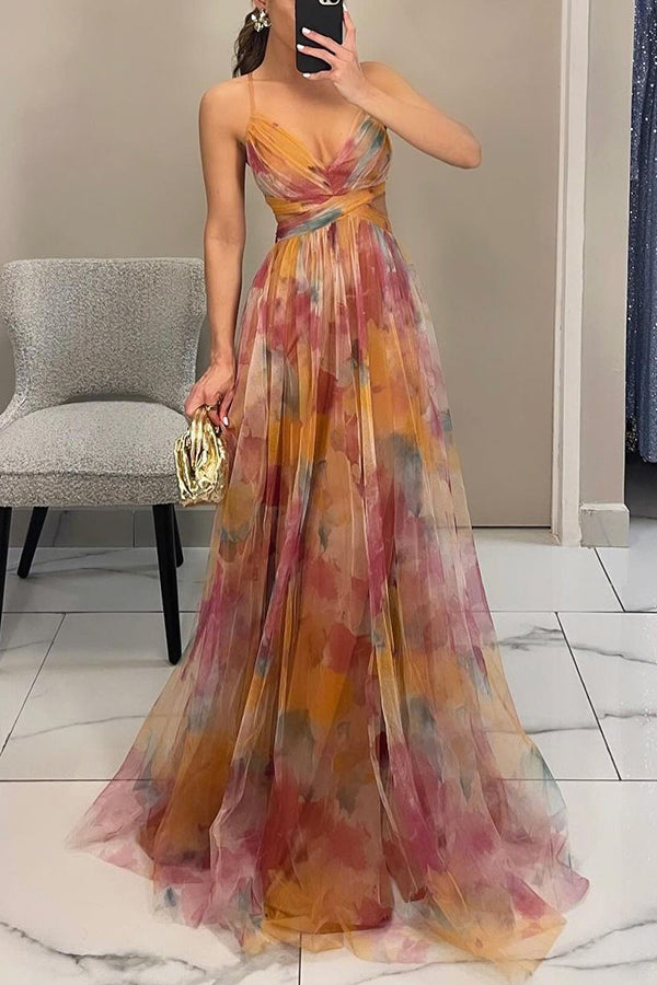 Giselle | Enchanting Floral Print Maxi Dress