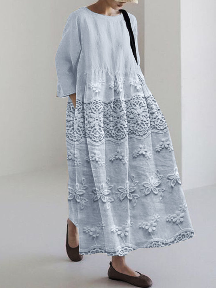 Thalina™ - Printed Lace Dress