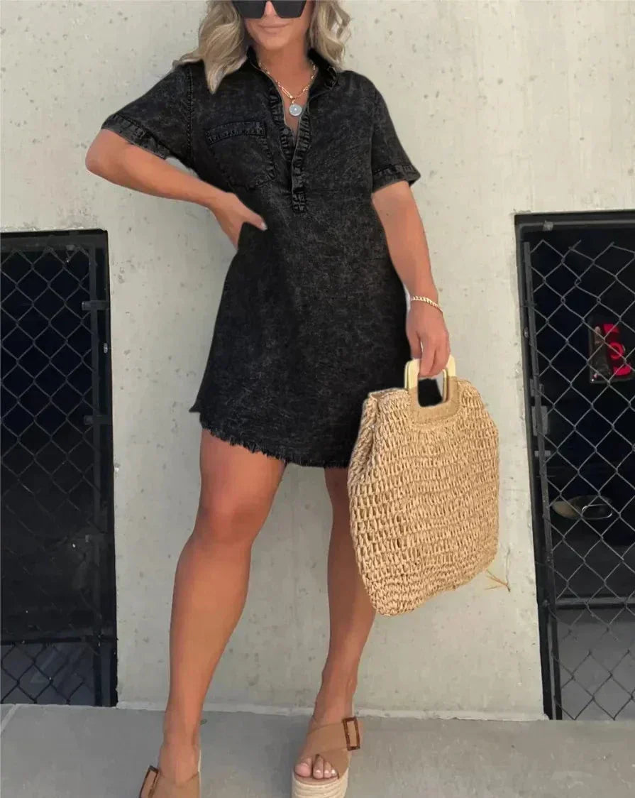 Vera™ | Elegant Denim Dress