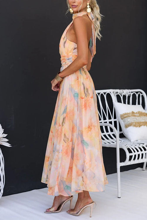 Eliva | Elegant Summer Dress with Open Back