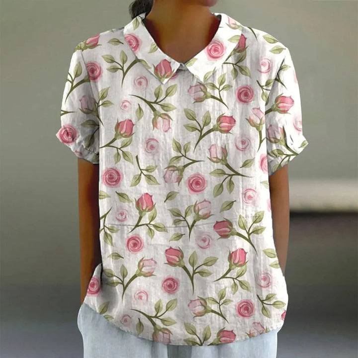 Halinka / Casual Blouse in Flowers