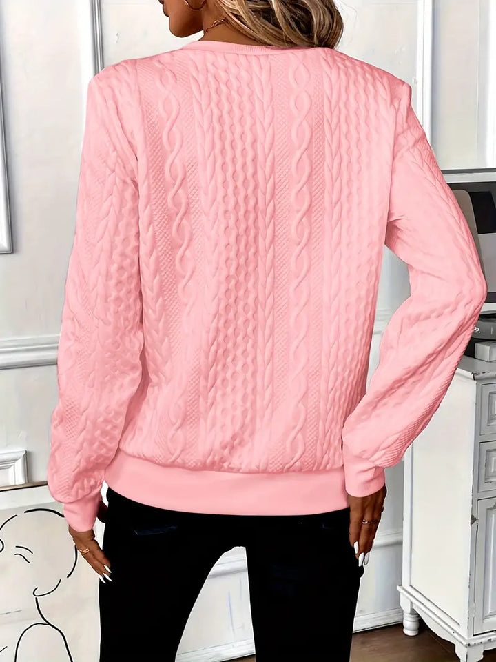 Melanie | Trendy sweater with cable knit