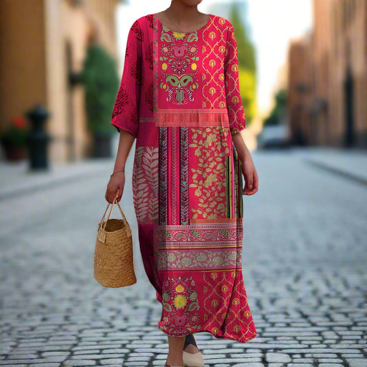 Tania | Ethnically Printed Maxi Dress