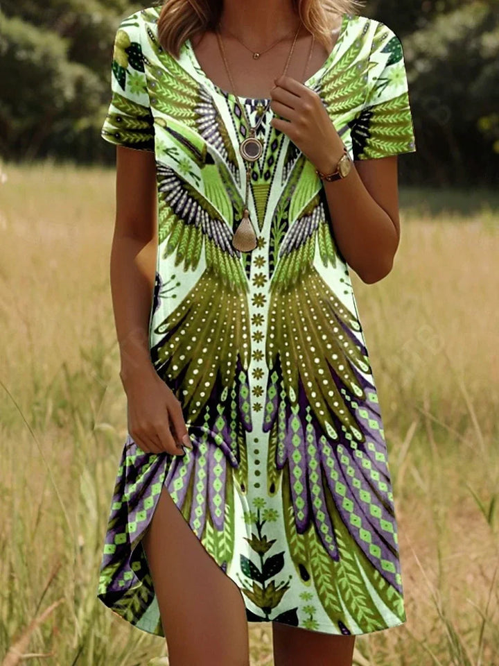 Linnea – Trendy Printed Short Dress