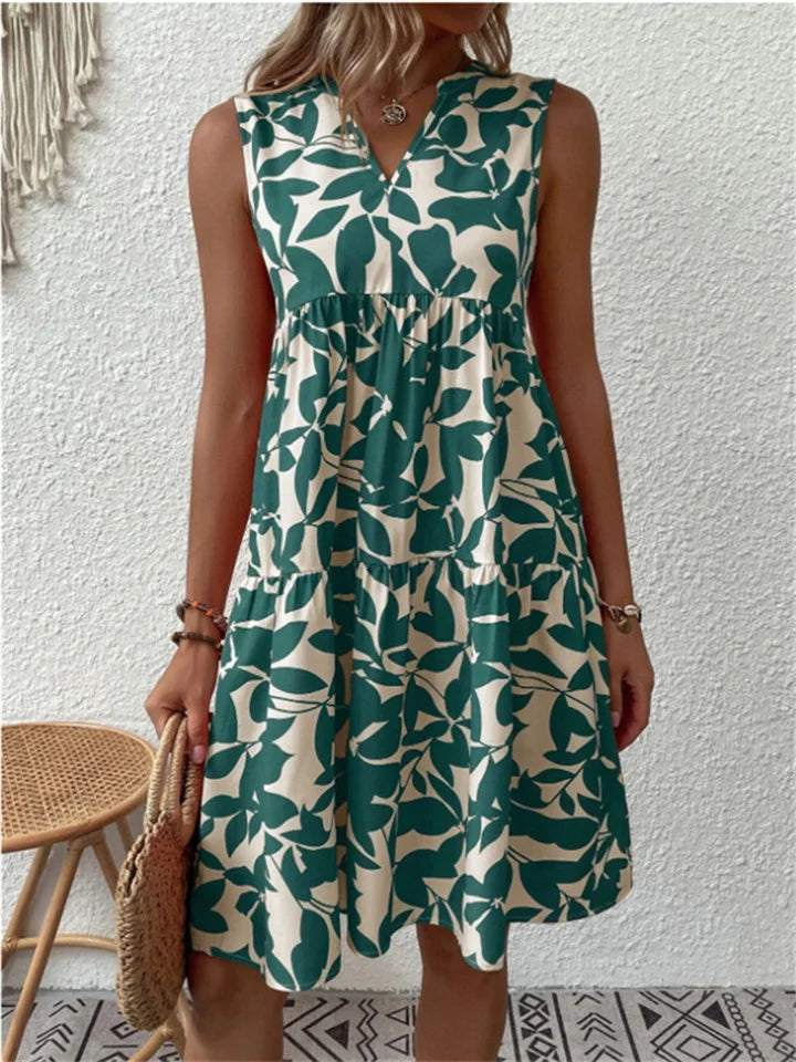 Allegra – Summer Dress with Leaves