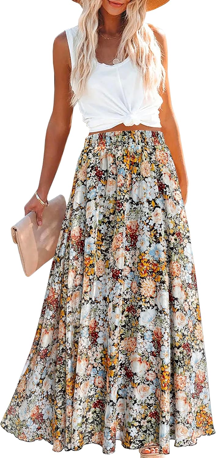 Anka | Colorful Maxi Skirt
