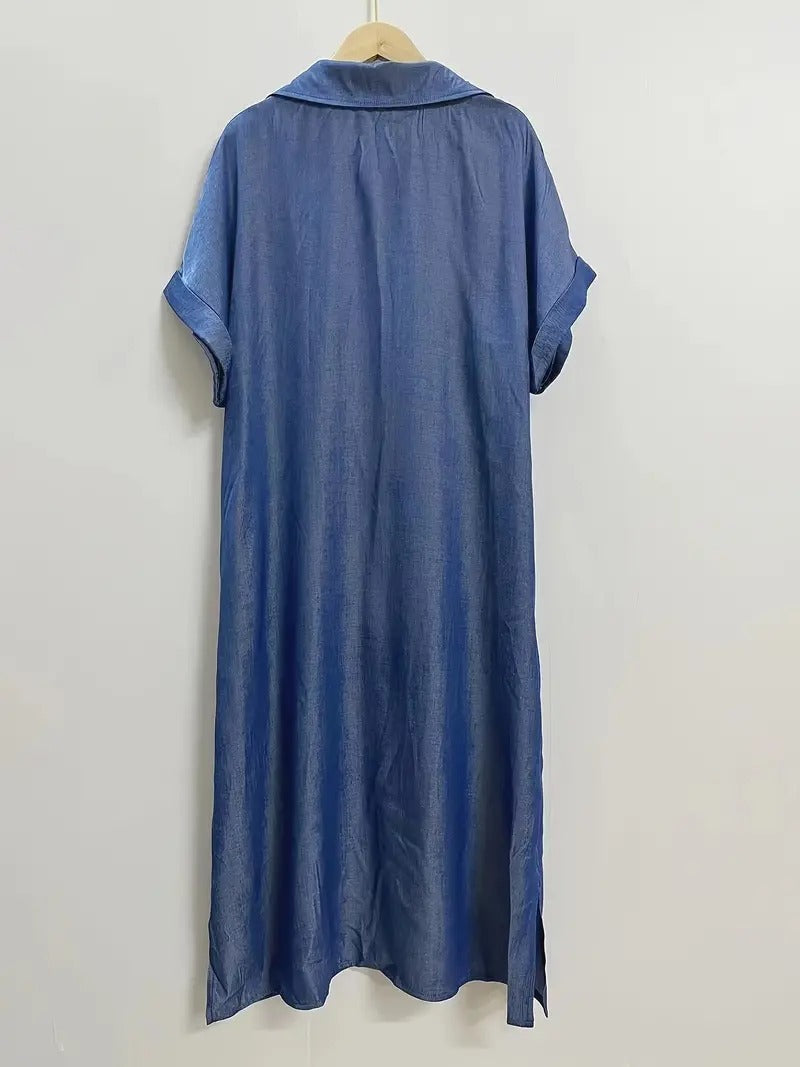 Béatrice™ | Elegant Shirt Dress with Comfortable Pockets