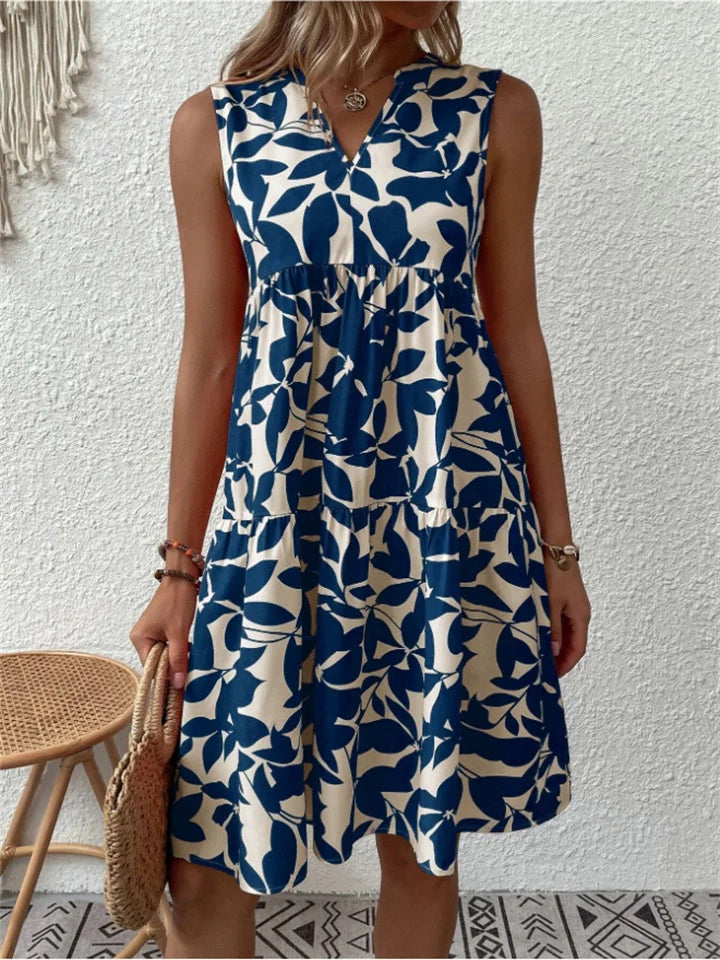 Allegra – Summer Dress with Leaves