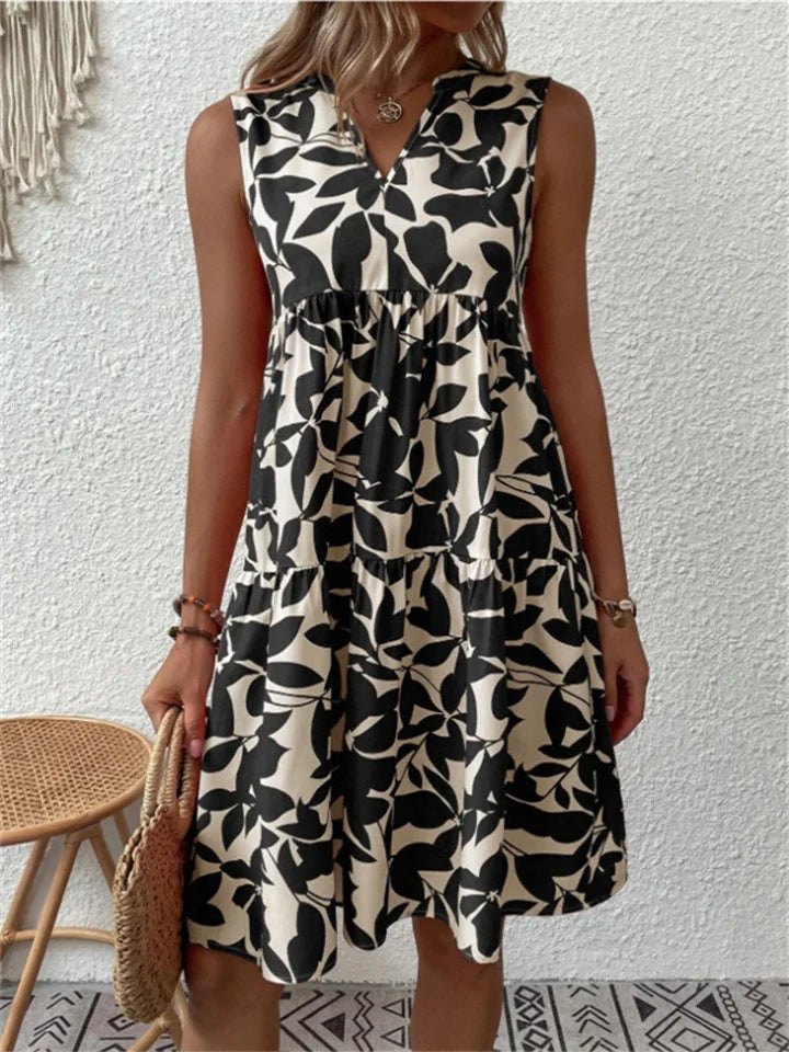 Allegra – Summer Dress with Leaves