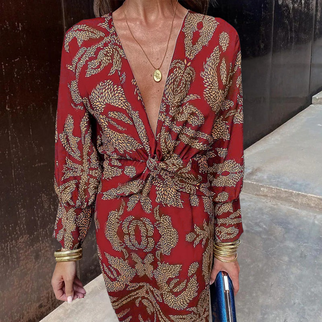 Tatyana | Elegant Printed Dress