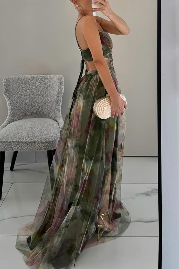 Giselle | Enchanting Floral Print Maxi Dress