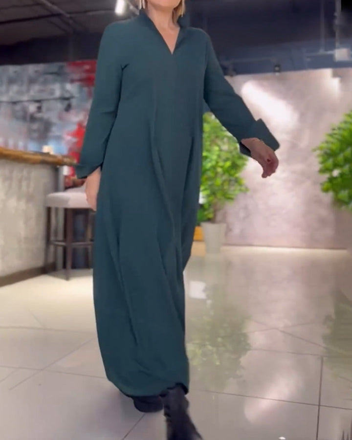 Evia | Airy Long Dress with Side Split
