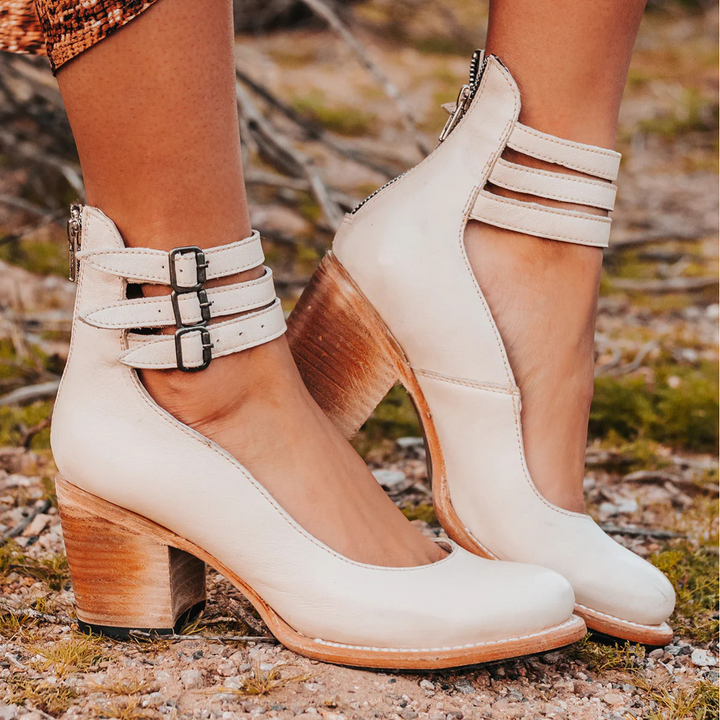 Eliska™ | Elegant Leather Heels