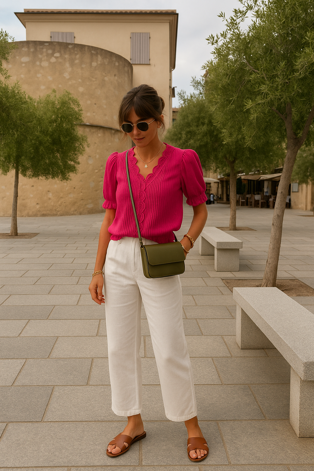 Bea | Charming blouse with elegant details