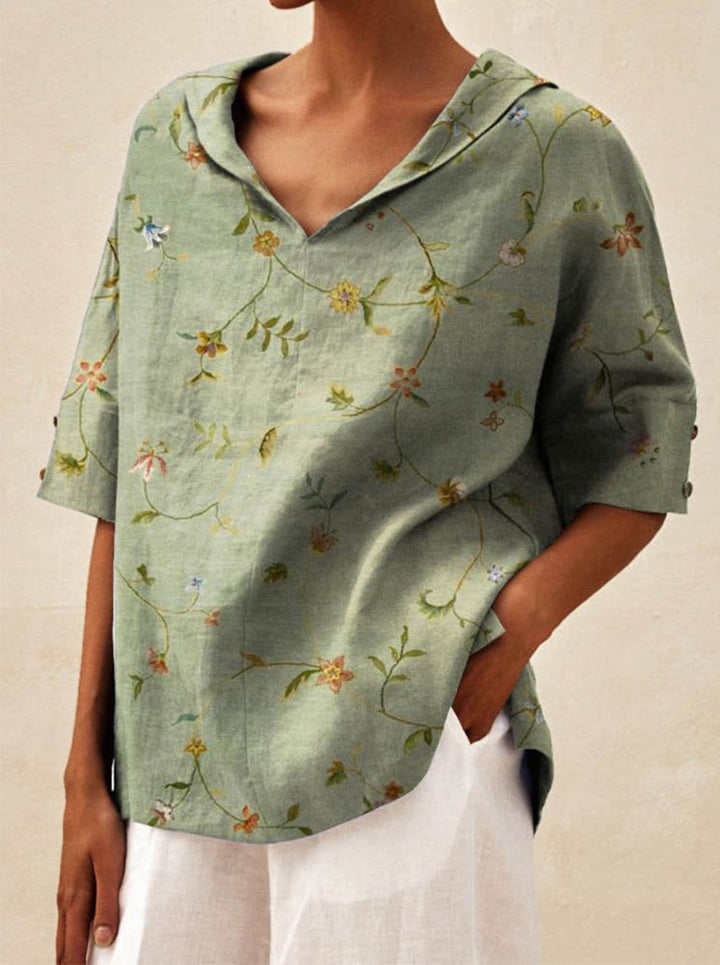 Bettina | Elegant Linen Top 1+1 Free