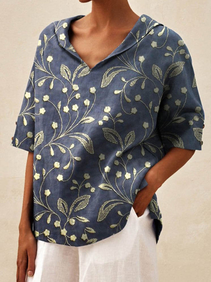 Bettina | Elegant Linen Top 1+1 Free